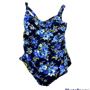Catalina One Piece Swimsuit M 8/10 Floral Print